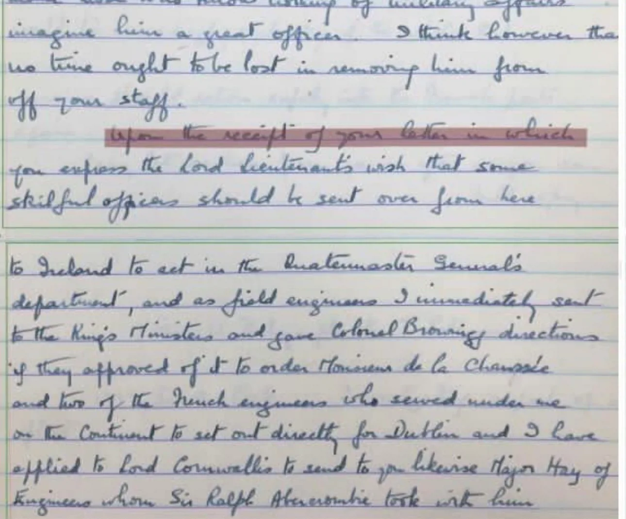 handwritting paragraph