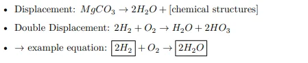 chemestry equation handwritting coonverted to typeset